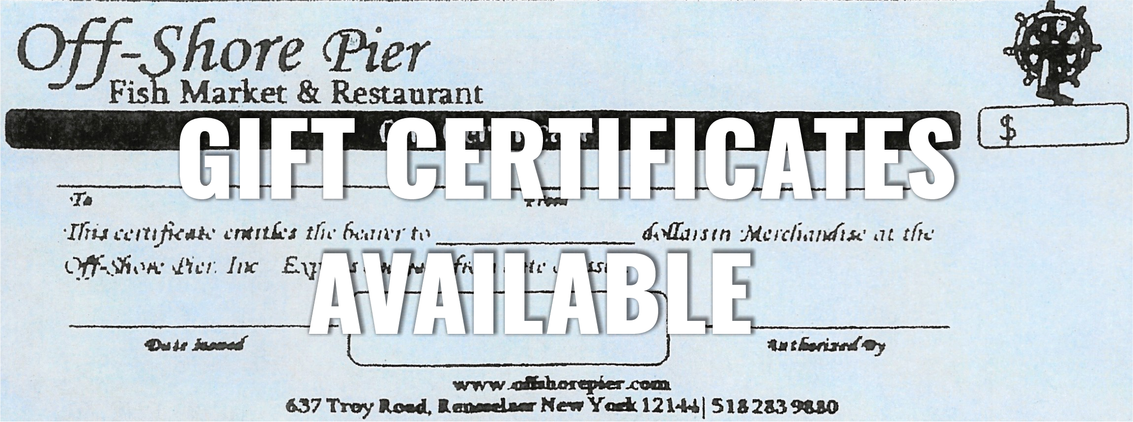 Gift certificates available photo